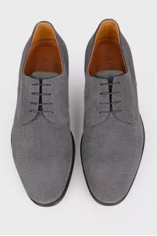Gray men's nubuck shoes