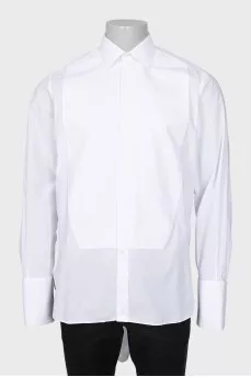 Men's white button-down shirt