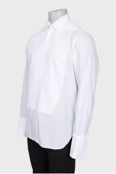 Men's white button-down shirt