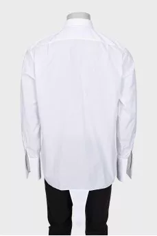 Men's white button-down shirt