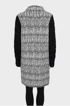 Long cardigan with a zipper