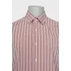 Men's pink striped shirt