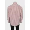 Men's pink striped shirt
