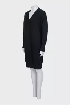 Dress with a branded logo on the back