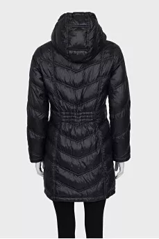 Fitted jacket with a zipper