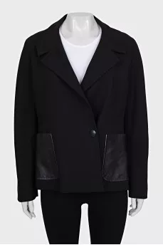 Jacket with patch pockets