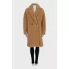 Brown button-down coat