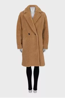 Brown button-down coat
