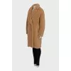 Brown button-down coat