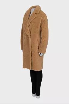 Brown button-down coat