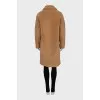 Brown button-down coat