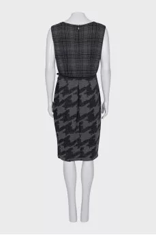 Gray printed dress