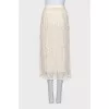 Lace skirt with elastic band