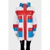 Long windbreaker with a hood