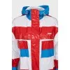 Long windbreaker with a hood