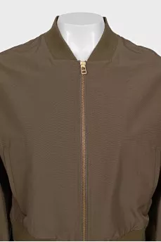 Bomber jacket decorated with bows