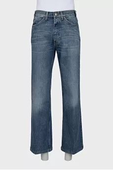 Men's wide-leg jeans