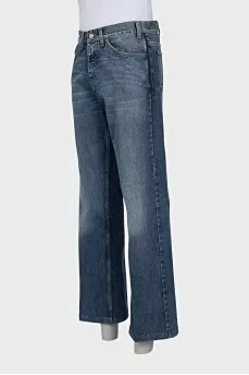 Men's wide-leg jeans