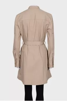 Dress with patch pockets