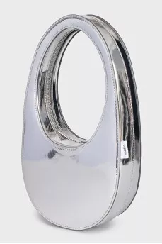 Silver oval bag