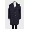 Oversized button-down coat