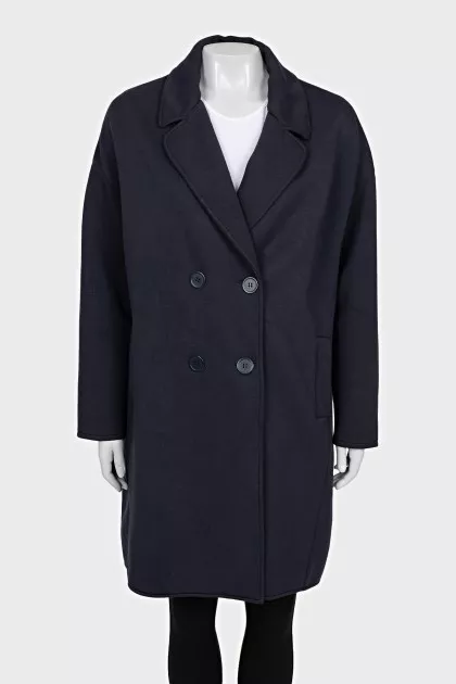 Oversized button-down coat
