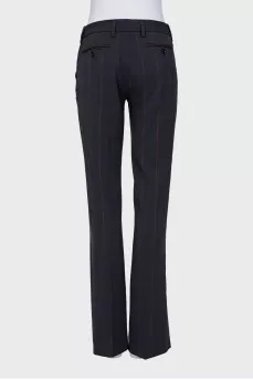 Straight-leg trousers with a mid-rise