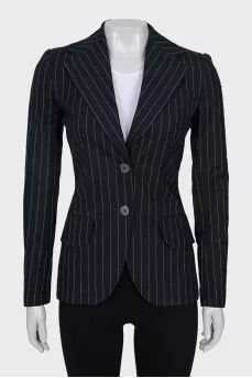 Fitted striped jacket