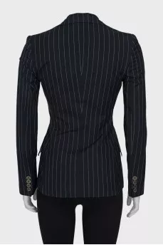 Fitted striped jacket