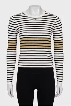 White striped jumper