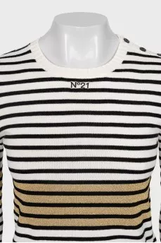 White striped jumper