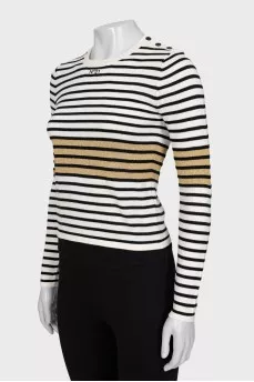 White striped jumper