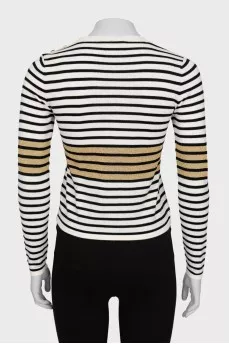 White striped jumper