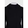Fitted coat with elastic waist