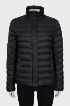 Black straight-cut jacket
