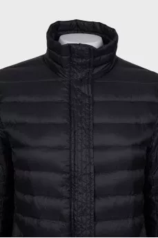 Black straight-cut jacket