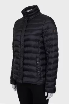 Black straight-cut jacket