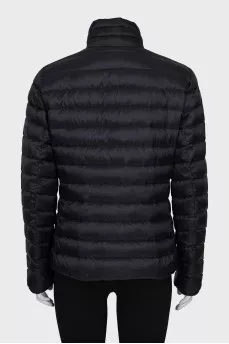 Black straight-cut jacket