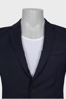 Men's black wool jacket