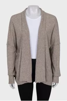 Brown cashmere cardigan