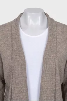 Brown cashmere cardigan