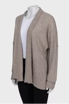 Brown cashmere cardigan