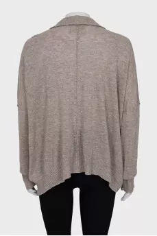 Brown cashmere cardigan