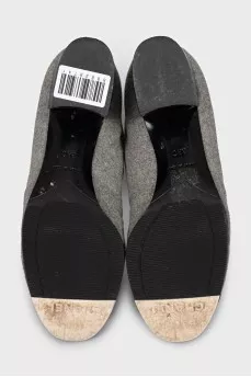 Textile boots with leather toes