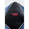 Men's blue leather bag