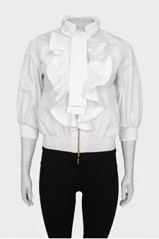 Jacket decorated with flounces