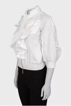Jacket decorated with flounces