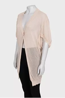Long cardigan with 3/4 sleeves