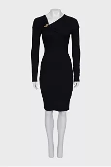 Cocktail dress with gold decor