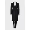 Black fitted coat